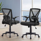 Set of 2 Artiss Mesh Office Chair Mid Back Black