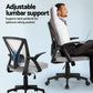 Set of 2 Artiss Mesh Office Chair Mid Back Grey
