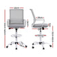 Artiss Office Chair Drafting Chairs Stool Computer Desk Studios Mesh White