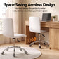 Artiss Office Chair Conference Chairs Pu Leather Low Back White