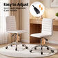 Artiss Office Chair Conference Chairs Pu Leather Low Back White