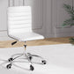 Artiss Office Chair Conference Chairs Pu Leather Low Back White