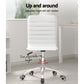 Artiss Office Chair Conference Chairs Pu Leather Low Back White