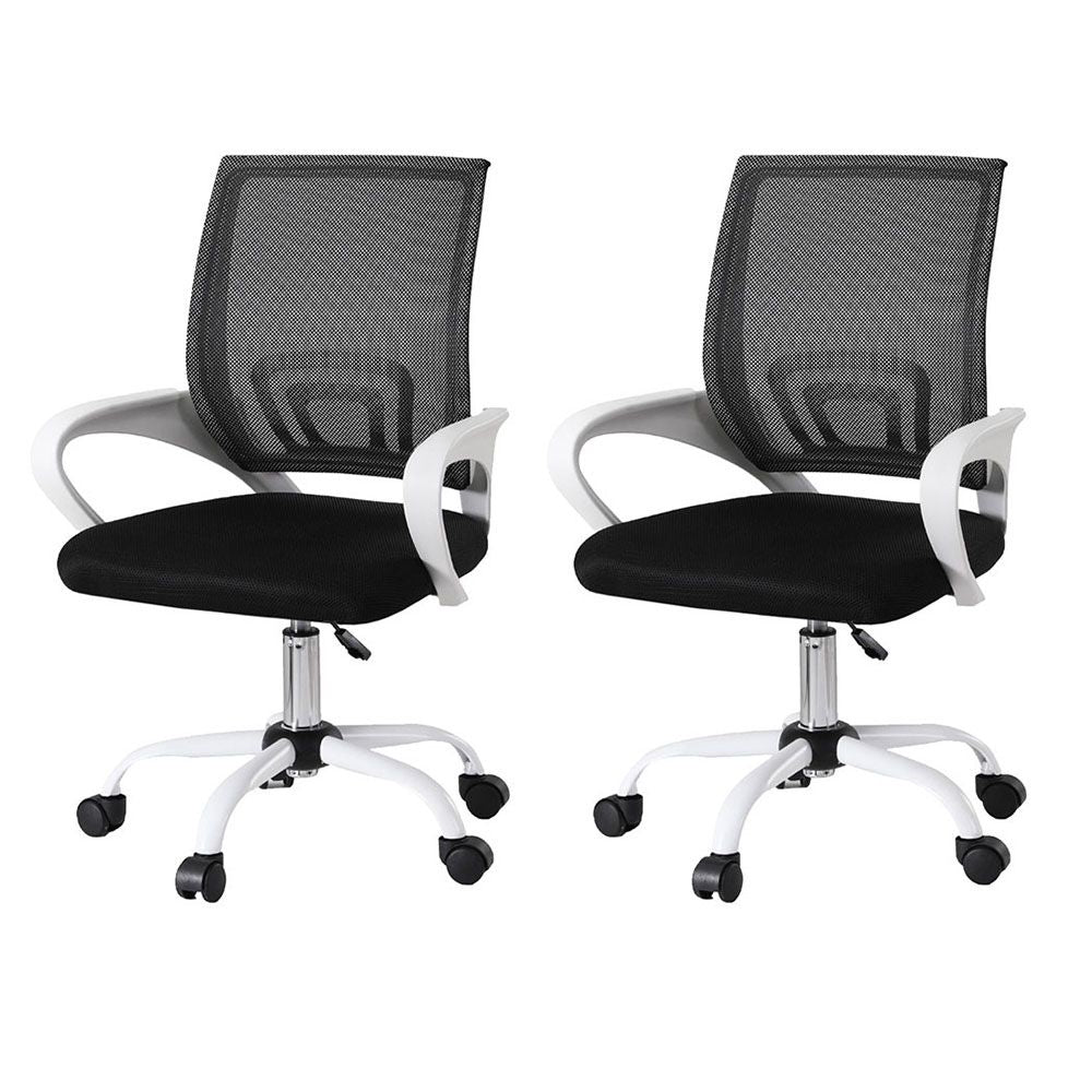 Set of 2 Artiss Office Chair Mesh Computer Gaming Desk Chairs Work Study Mid Back