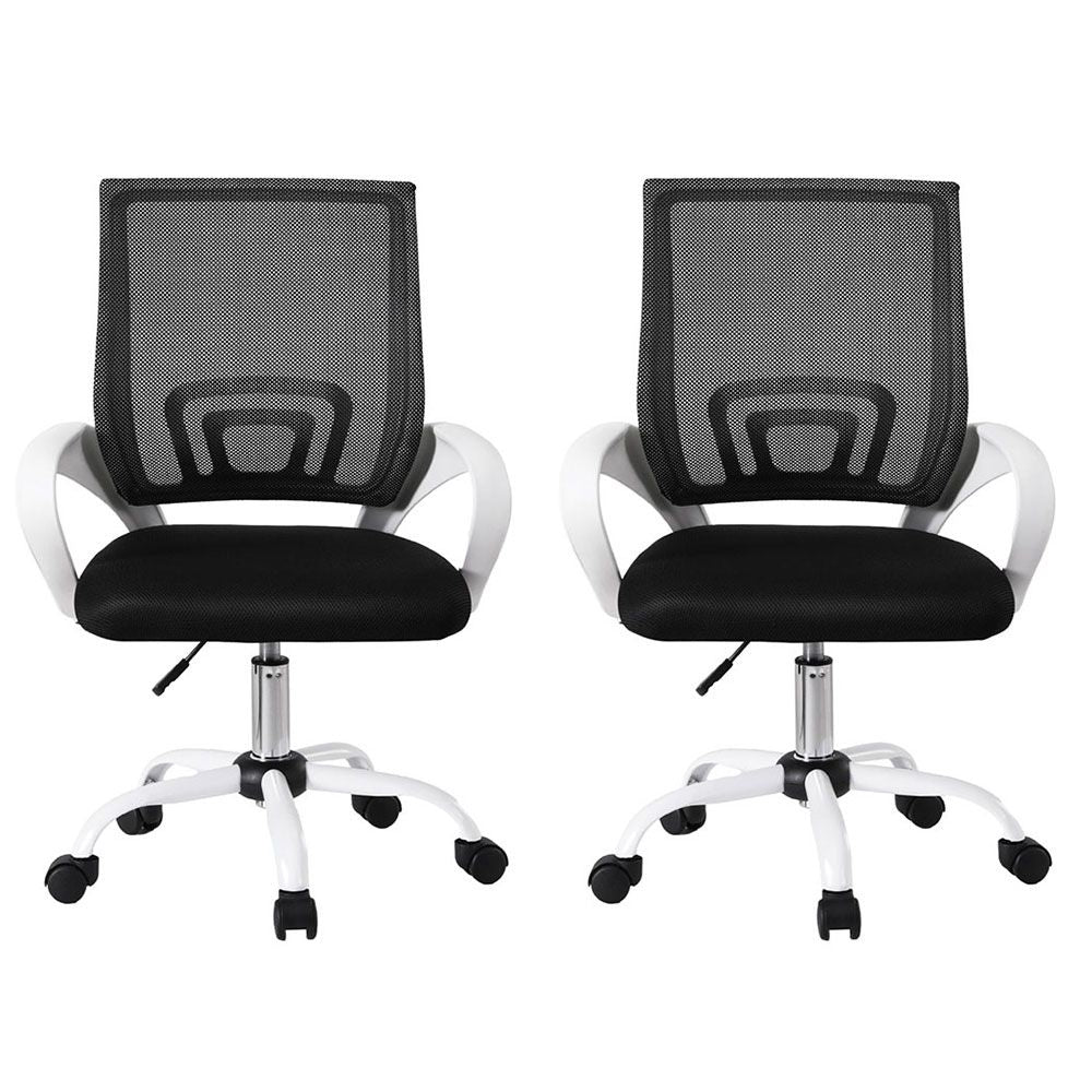 Set of 2 Artiss Office Chair Mesh Computer Gaming Desk Chairs Work Study Mid Back