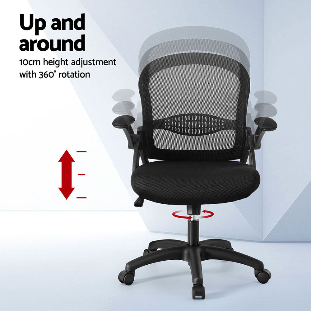 Set of 2 Artiss Mesh Office Chair Computer Gaming Desk Chairs Work Study Mid Back