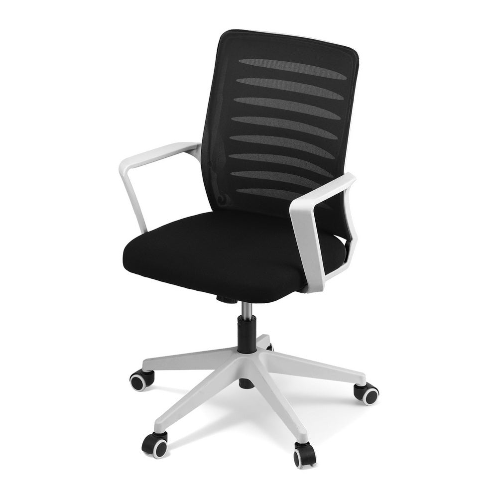 Artiss Ergonomic Office Chair Mesh Computer Chairs with Lumbar Support Black and White