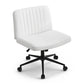 Artiss Criss Cross Chair Wide Cross Legged PU Leather White