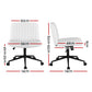 Artiss Criss Cross Chair Wide Cross Legged PU Leather White