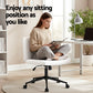 Artiss Criss Cross Chair Wide Cross Legged PU Leather White