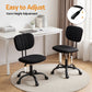 Artiss Armless Office Chair Ergonomic 360° Swivel Black
