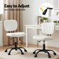 Artiss Armless Office Chair White