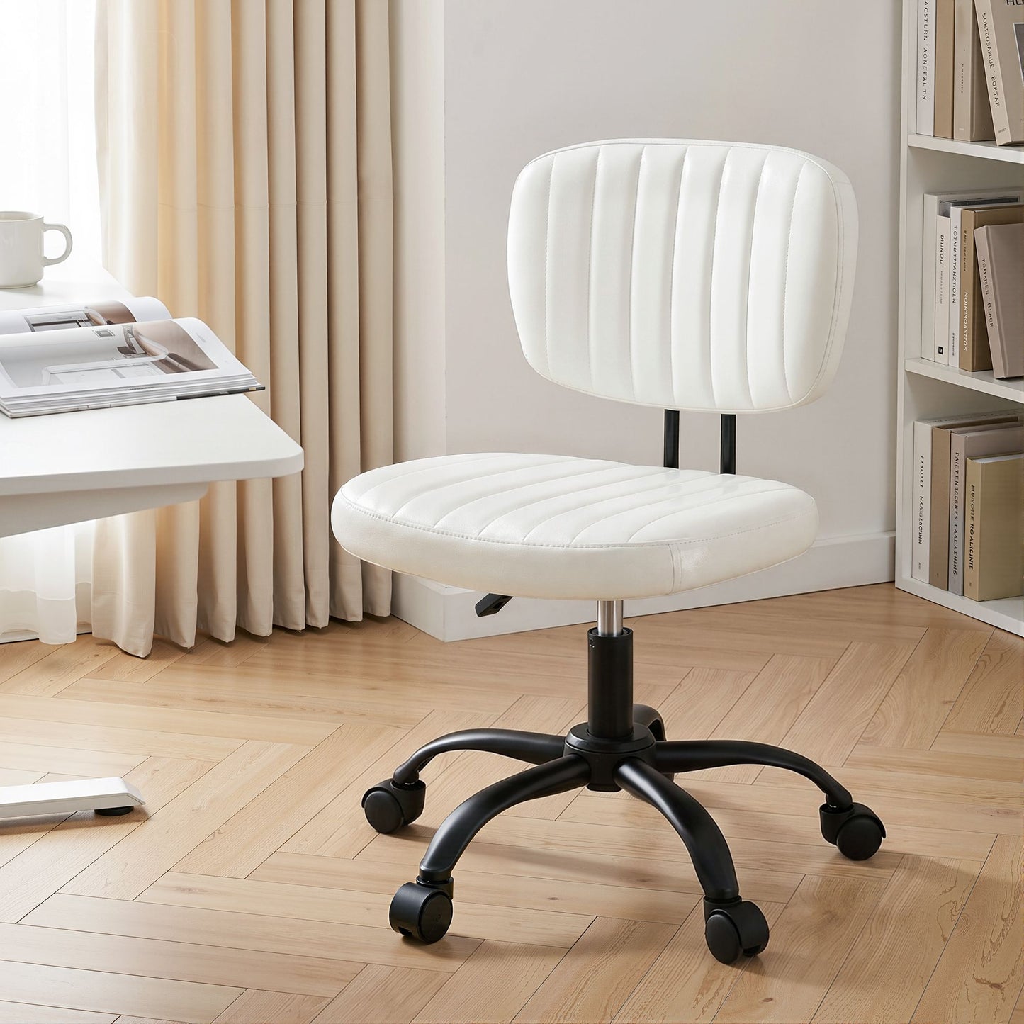 Artiss Armless Office Chair White