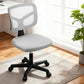 Artiss Armless Office Chair Ergonomic 360° Swivel Fabric Back and Seat Grey