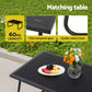 Camborne 4-Seater Outdoor Sofa Set Table and Chairs Cushion textilene Patio Furniture 4-Piece - Grey