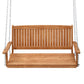 Isandro Porch Swing Chair With Chain Outdoor Furniture Wooden Bench 2 Seater - Teak