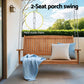 Isandro Porch Swing Chair With Chain Outdoor Furniture Wooden Bench 2 Seater - Teak