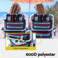 Orlin Set of 2 Outdoor Chairs Beach Chair Backpack Cooler Storage Lightweight Fishing - Blue