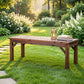Garden Benches Garden Seating Backless Timber Seat 120cm Brown