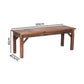 Garden Benches Garden Seating Backless Timber Seat 120cm Brown