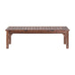 Garden Benches Garden Seating Backless Timber Seat 150cm Brown