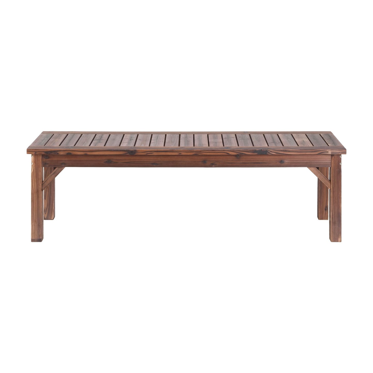 Garden Benches Garden Seating Backless Timber Seat 150cm Brown