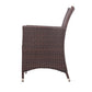 Noah 2-Seater Wicker Furniture 3-Piece Outdoor Setting - Brown