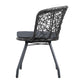 Eastwood 2-Seater Chair and Table 3-Piece Outdoor Patio Set - Black