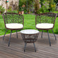 Eastwood 2-Seater Chair and Table 3-Piece Outdoor Patio Set - Brown