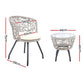 Eastwood 2-Seater Chair and Table 3-Piece Outdoor Patio Set - Grey