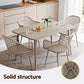 Lucette Set of 4 Outdoor Dining Chairs PP Lounge Chair Patio Furniture Garden - Coffee