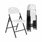 Langley Set of 4 Outdoor Dining Chairs PP Folding Chair Patio Garden Furniture - White