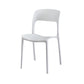 Cassiel Set of 4 Outdoor Dining Chairs Stackable PP Patio Chair Garden Furniture - White
