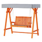 Fince 2 Seater Swing Chair Wooden Garden Bench Canopy - Teak