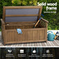 Outdoor Storage Box Wooden Garden Bench Chest Toy Tool Sheds Furniture - Brown