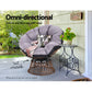 Outdoor Chairs Outdoor Furniture Papasan Chair Wicker Patio Garden - Brown