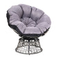 Burnley Outdoor Papasan Chairs Lounge Setting Patio Furniture Wicker - Grey