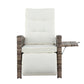Luken Outdoor Recliner Chairs Sun lounge Wicker Lounger Patio Furniture Adjustable - Brown