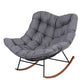 Sylven Outdoor Rocking Chair Furniture Papasan Recliner Garden Patio Lounge Setting - Grey