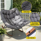 Sylven Outdoor Rocking Chair Furniture Papasan Recliner Garden Patio Lounge Setting - Grey