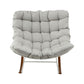 Sylven Outdoor Rocking Chair Furniture Papasan Recliner Garden Patio Lounge Setting - White