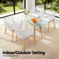 Selwyn Set of 2 Outdoor Dining Chairs Wicker Chair Patio Furniture Garden Steel - White