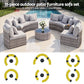 Airdrie 8-Seater Outdoor Sofa Set 11-Piece Table Chair Set Garden Rattan Furniture - Grey