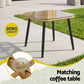 Branor 5-Seater Modular Outdoor Sofa Set with Cushions Rattan Furniture 4-Piece - Natural