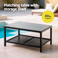 Lirien 6-Seater Outdoor Sofa Set Table Chair Set Garden Rattan Patio Furniture 7-Piece - Grey