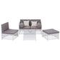 Ziven 4-Seater Outdoor Sofa Set Wooden Couch Lounge Setting 5PCS 4-Piece - Grey