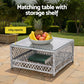 Lirien 4-Seater Outdoor Sofa Set Table Chair Set Garden Patio Furniture 5-Piece - White