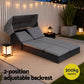 Mairead Outdoor Day Bed Sun Lounge Setting Wicker Lounger Patio Furniture - Grey