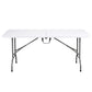 180cm Folding Table Portable Fold-in-Half with Handle Camping Picnic - White