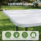 180cm Folding Table Portable Fold-in-Half with Handle Camping Picnic - White